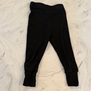 Little Bipsy Black Ribbed Kids Leggings
